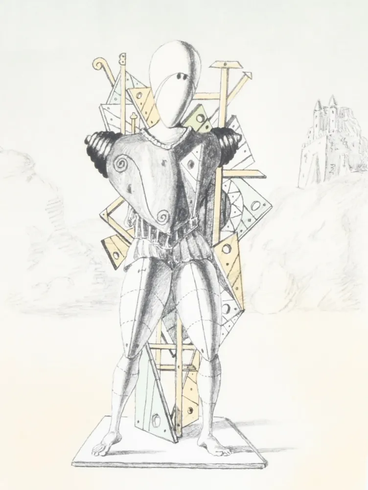 リトグラフ De Chirico - Trovatore