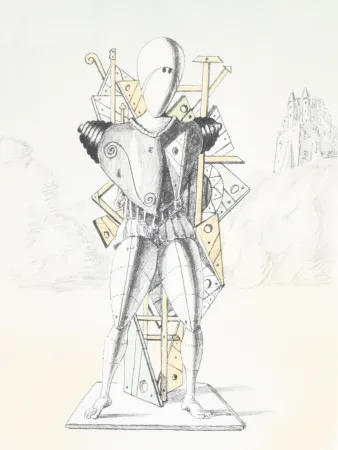 リトグラフ De Chirico - Trovatore