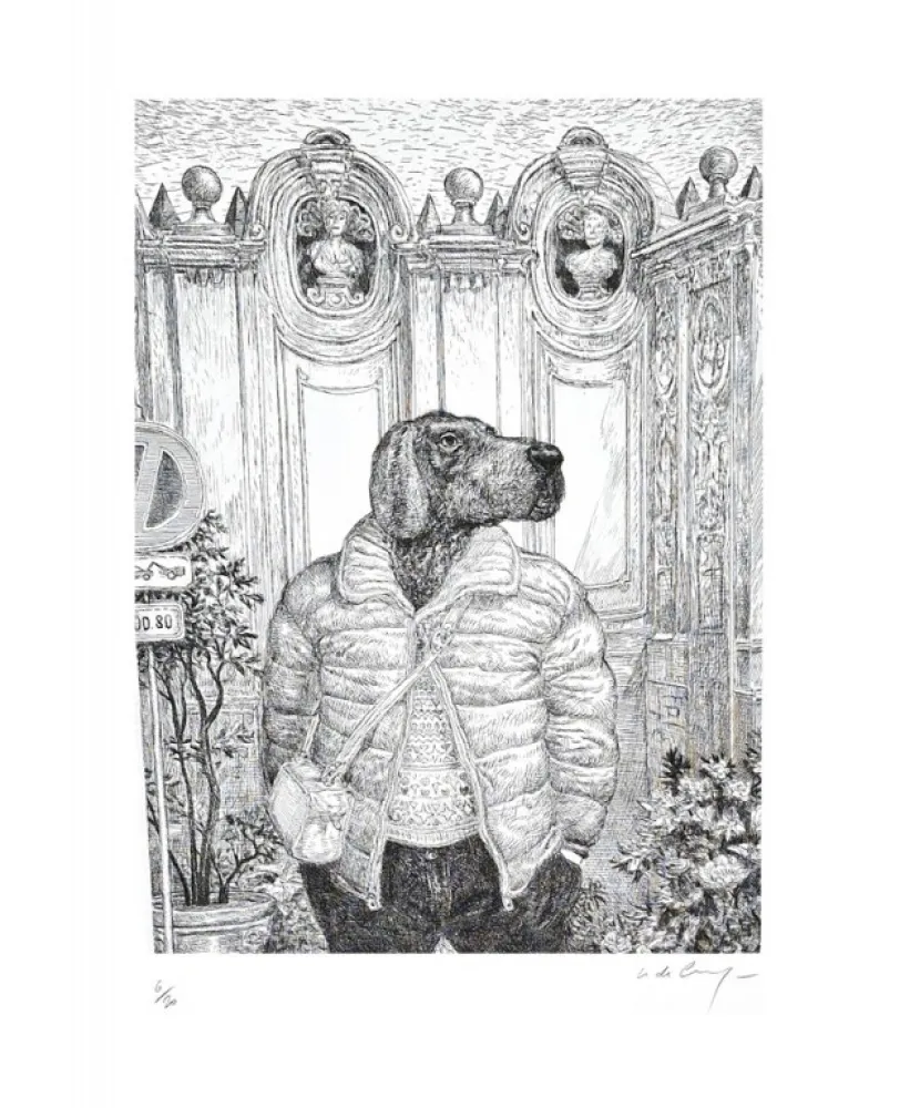 彫版 De Crécy - Chien de Rome II