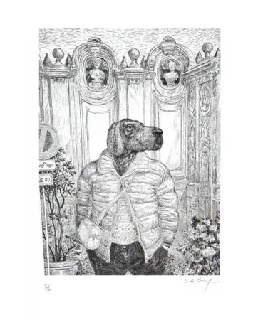 彫版 De Crécy - Chien de Rome II