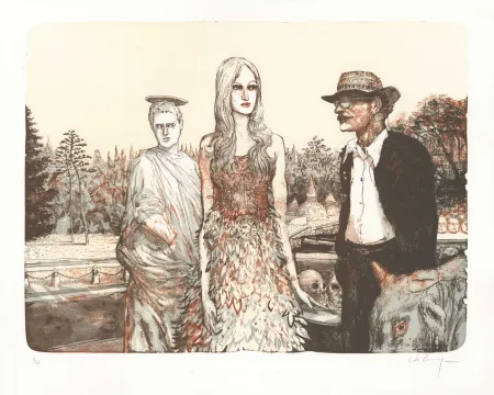 リトグラフ De Crécy - Le Jardin de Vénus