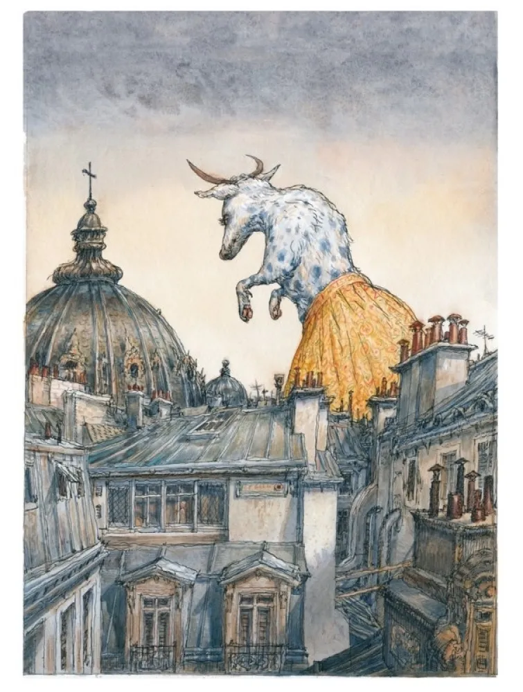 デジタル版画 De Crécy - Le Yokaï de la rive gauche