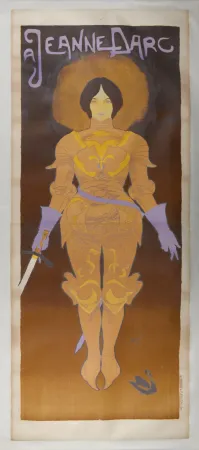 リトグラフ De Feure - À Jeanne d'Arc, 1896 - Very large original lithograph poster!
