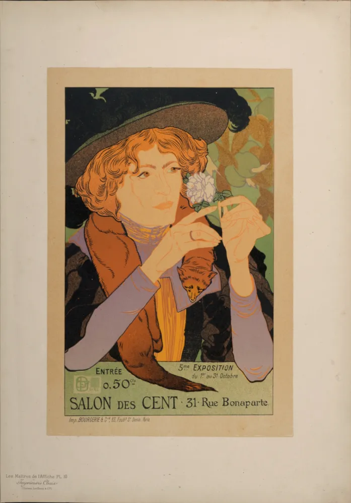 リトグラフ De Feure - Les Maîtres de l'Affiche : Salon des Cent, 1896