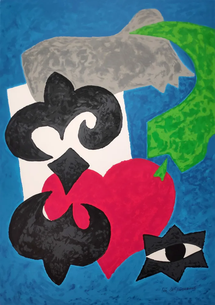 シルクスクリーン De Guimaraes - Federico Garcia Lorca