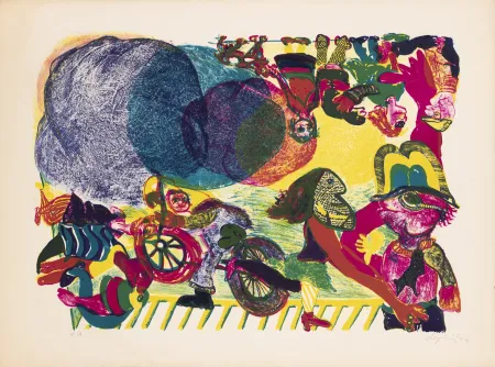 リトグラフ De Jong - Three Clouds