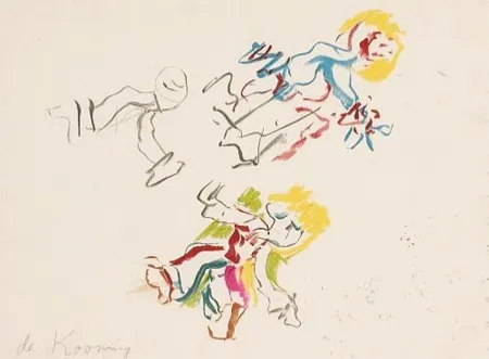 リトグラフ De Kooning - Composition for Lisa