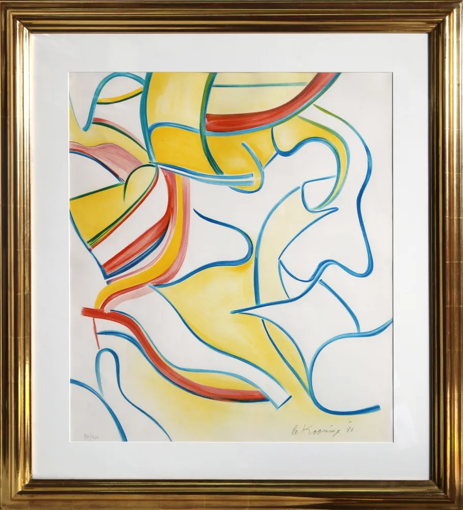 リトグラフ De Kooning - Untitled from Quatre Lithographies