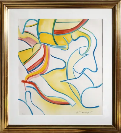 リトグラフ De Kooning - Untitled from Quatre Lithographies