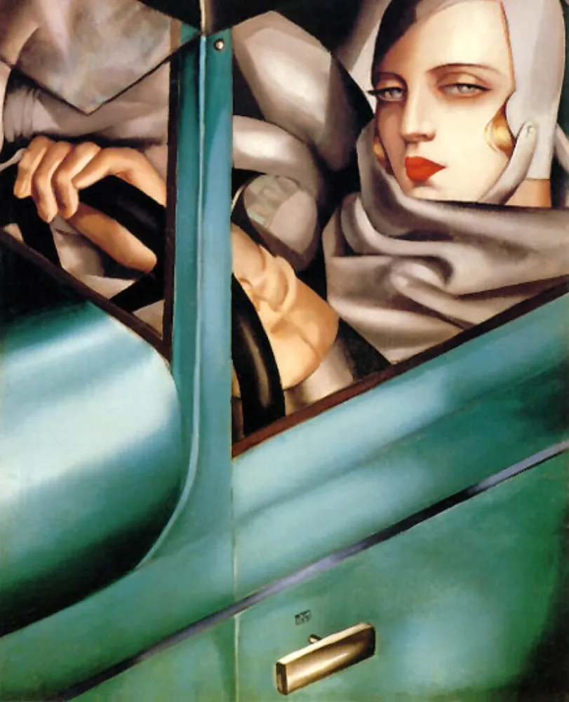 リトグラフ De Lempicka - Autoportrait 