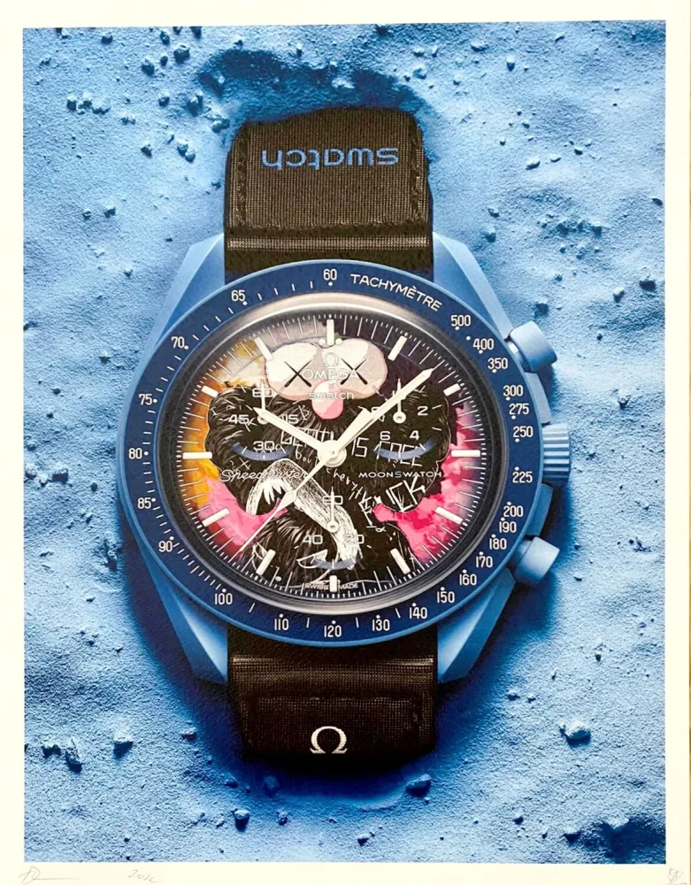 デジタル版画 De Noé - Swatch Blue Kaws