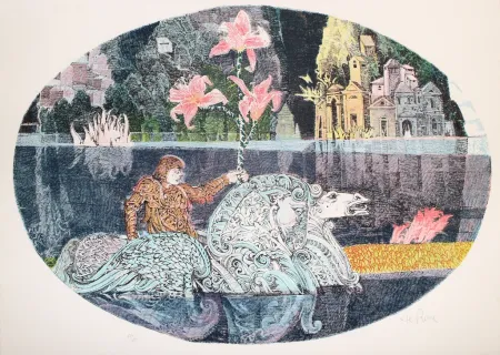 リトグラフ De Rosa - Cavaliere