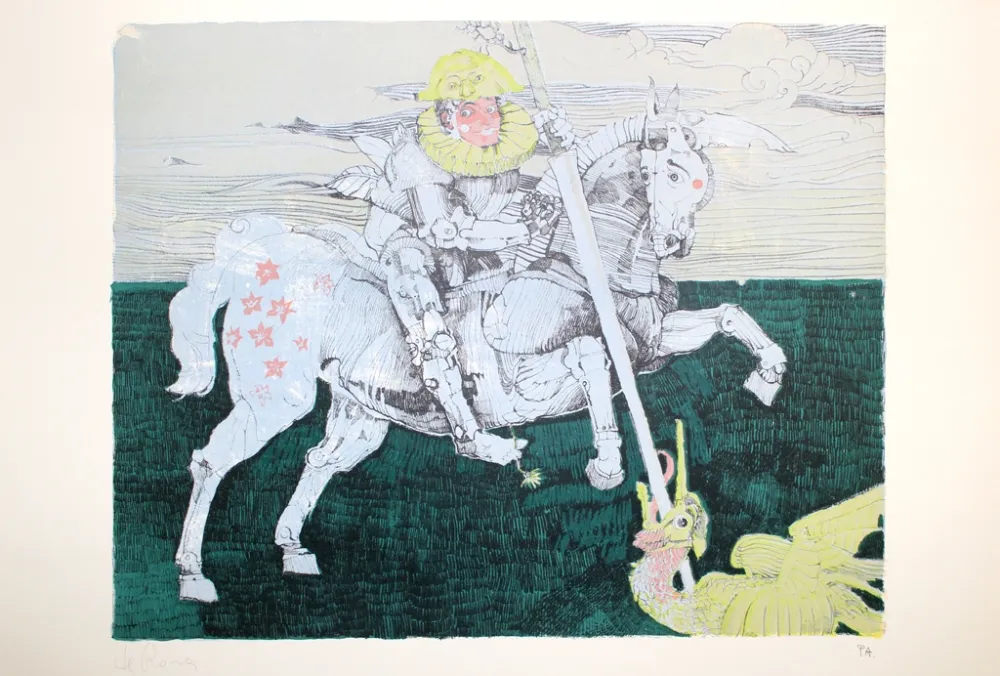 リトグラフ De Rosa - Combattente