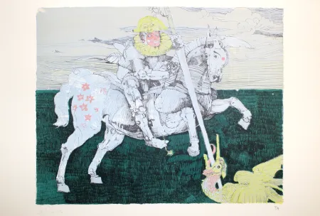 リトグラフ De Rosa - Combattente