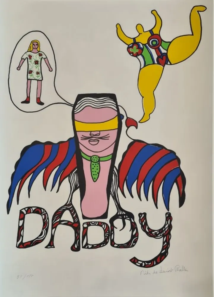 シルクスクリーン De Saint Phalle - Daddy 