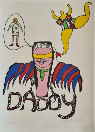 シルクスクリーン De Saint Phalle - Daddy 