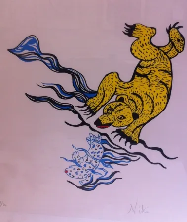 シルクスクリーン De Saint Phalle - Die Barin