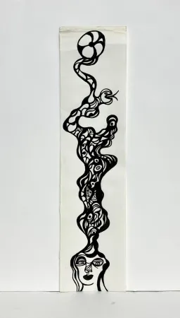 技術的なありません De Saint Phalle - Encre sur papier 