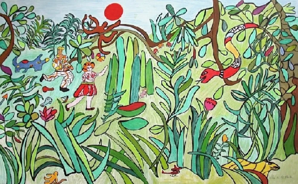 リトグラフ De Saint Phalle - La  jungle 
