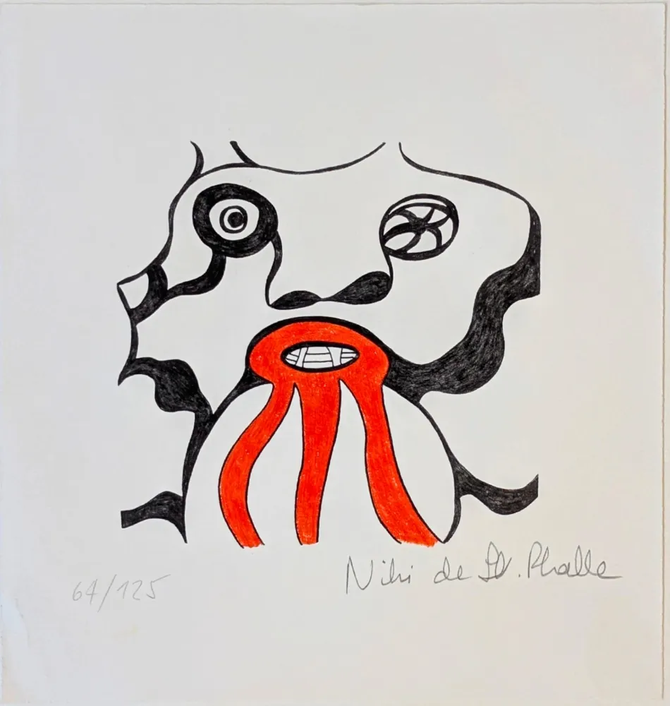 リトグラフ De Saint Phalle - Le Golem - Jerusalem 