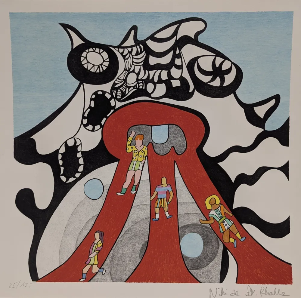 リトグラフ De Saint Phalle - Le Golem - Jerusalem 