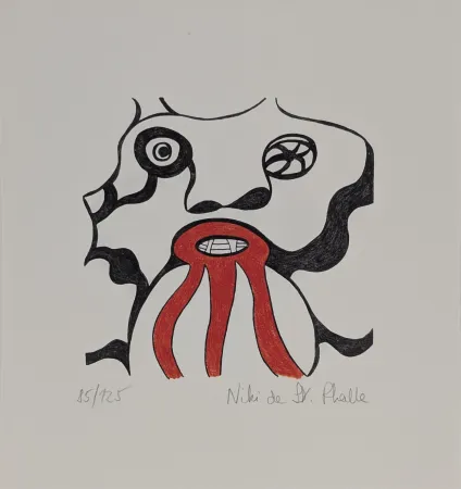 リトグラフ De Saint Phalle - Le Golem - Jerusalem 