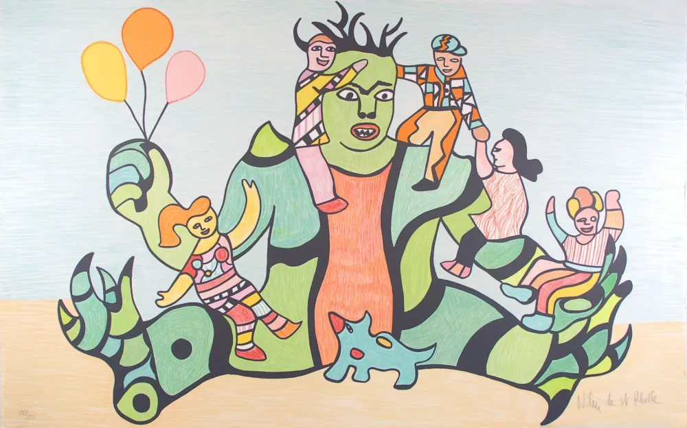 リトグラフ De Saint Phalle - Le Monstre