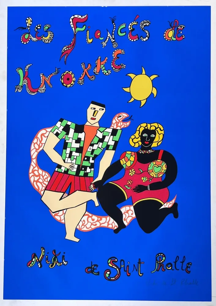 シルクスクリーン De Saint Phalle - Les fiancés de Knokke 