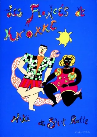 シルクスクリーン De Saint Phalle - Les fiancés de Knokke