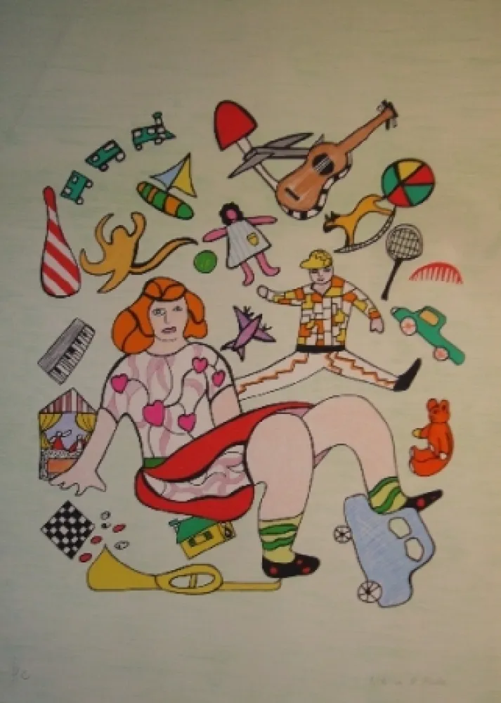 リトグラフ De Saint Phalle - Les jouets