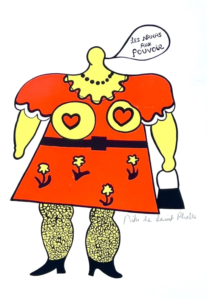 シルクスクリーン De Saint Phalle - Les Nanas aux pouvoir 