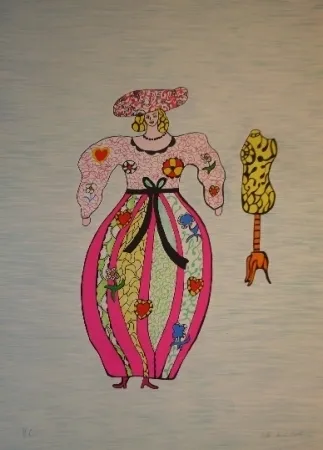 リトグラフ De Saint Phalle - Mannequin