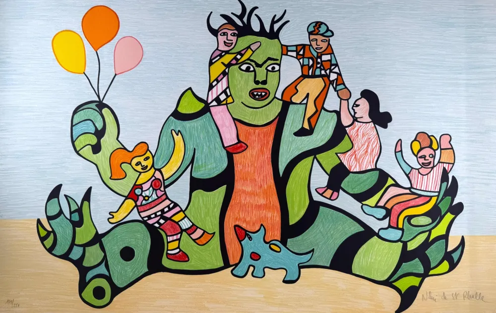 リトグラフ De Saint Phalle - Méchant Méchant 