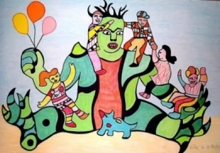 リトグラフ De Saint Phalle - Monster