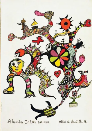 リトグラフ De Saint Phalle - NIKI DE SAINT PHALLE, Beautiful large lithograph, Affiche 1993