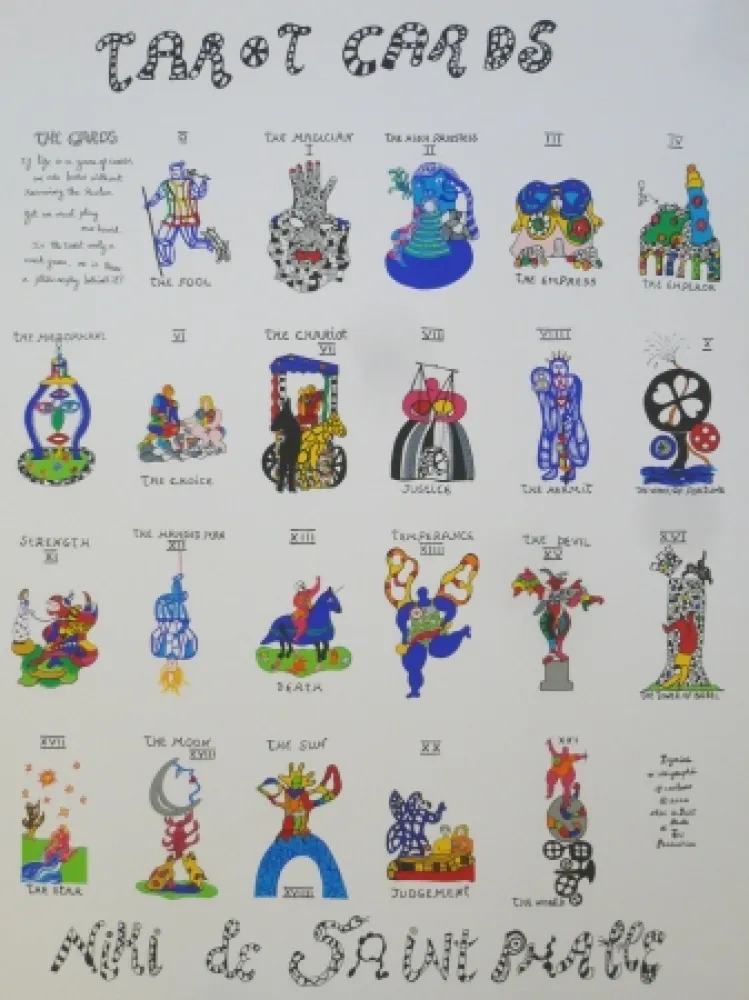 シルクスクリーン De Saint Phalle - TAROTS CARDS