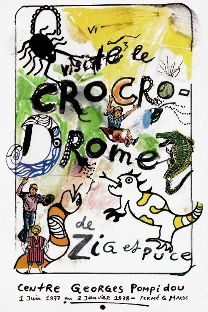 掲示 De Saint Phalle - Visitez le crocrodrome de Zig et Puce