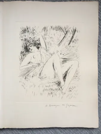 挿絵入り本 De Segonzac - Virgile. LES GEORGIQUES - GEORGICA. 119 eaux-fortes originales dont 46 signées au crayon par l'artiste.‎ 