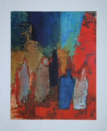 リトグラフ De Stael - Bouteilles