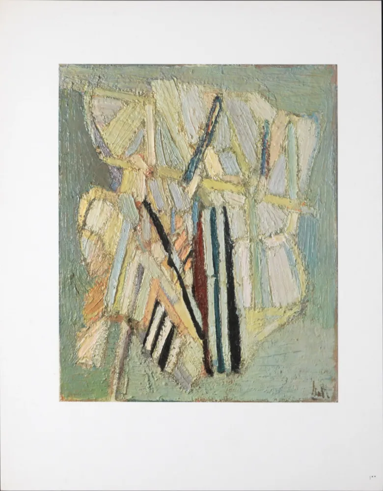 オフセット De Stael - Composition Céladon,1960.