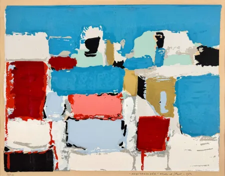 ステンシル De Stael -  Méditerranée 