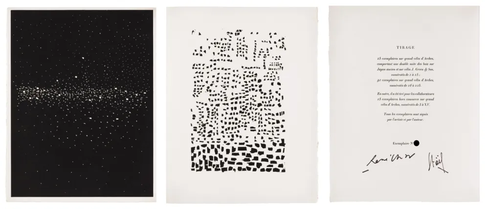 挿絵入り本 De Stael - René Char. POÈMES. 14 bois originaux à pleine page (1952)