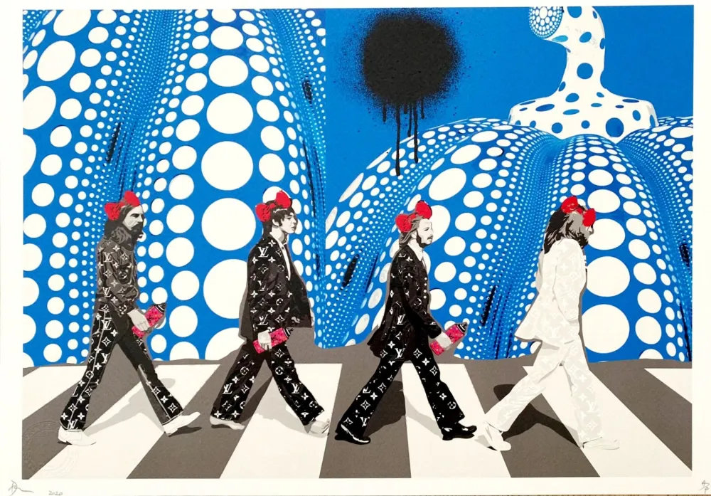 デジタル版画 Death Nyc - Beatles Blue