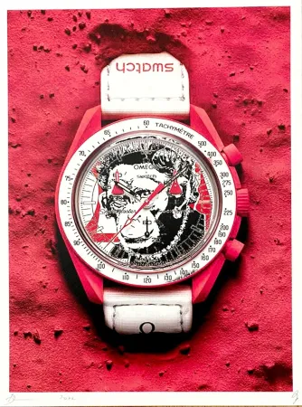 デジタル版画 Death Nyc - Swatch Red Monkey