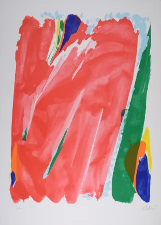 リトグラフ Debré - Le Rideau rouge