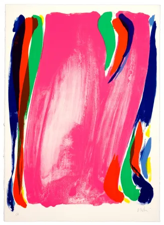 リトグラフ Debré - Rose de l'Inde