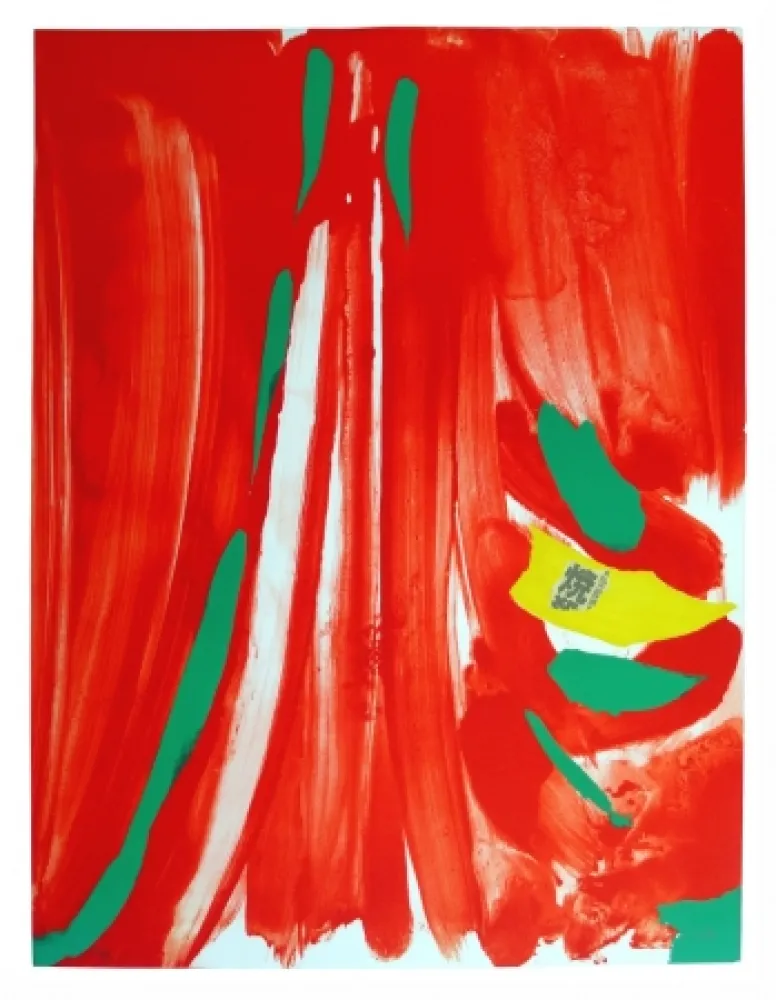 リトグラフ Debré - Xian rouge - Deuxième planche