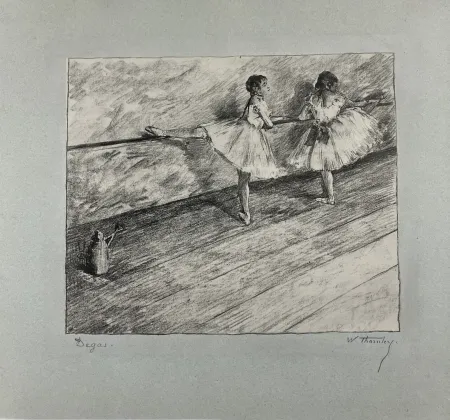 リトグラフ Degas - A la barre. 1888-1889. 