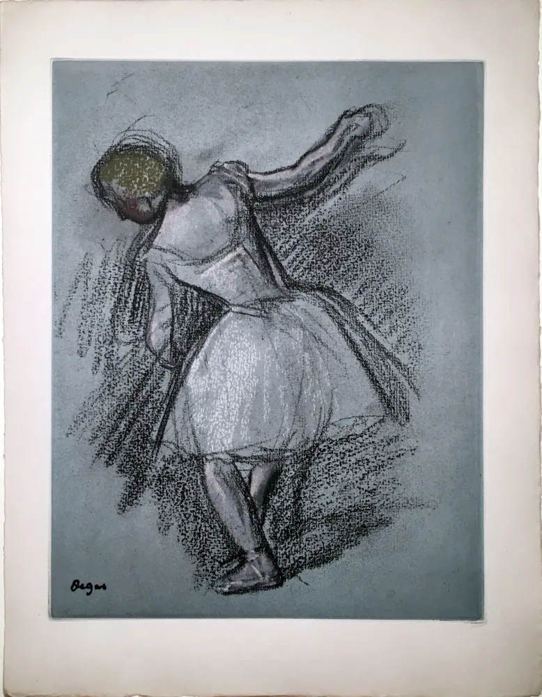 エッチングと　アクチアント Degas - Danseuse (étude, vers 1890)