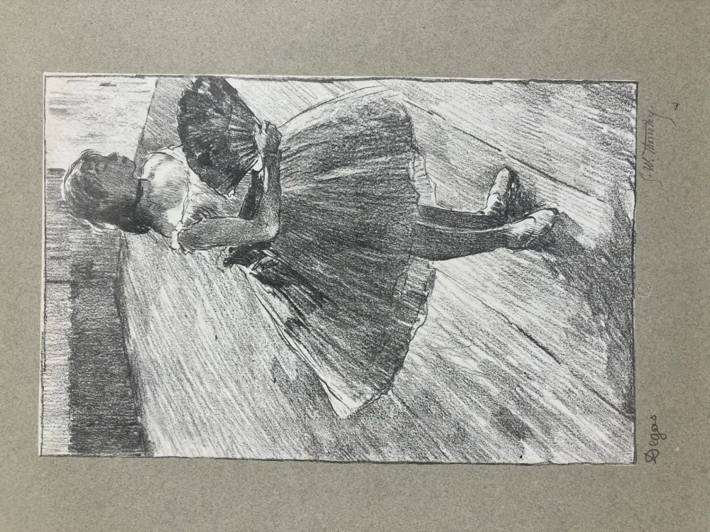 リトグラフ Degas - Petite danseuse à l'éventail. 1888-1889